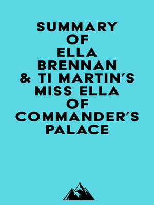 cover image of Summary of Ella Brennan & Ti Martin's Miss Ella of Commander's Palace